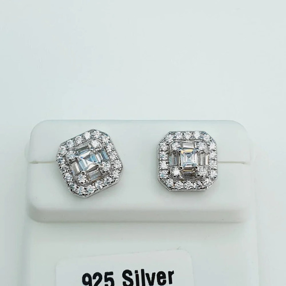 "925 Sterling Silver Cubic Zirconia Earrings, UU1P6A6101 - Picture 6 of 10
